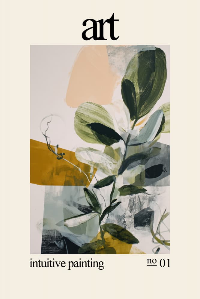 Intuitive Botanical Abstract by Rafal Kulik — canvas wall art