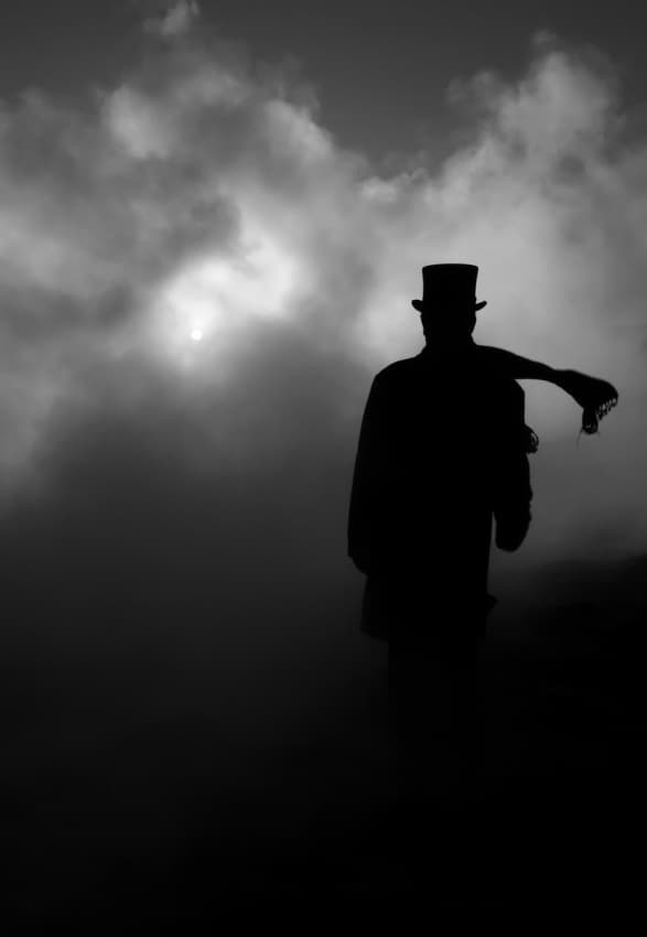 Mysterious Man Silhouette by Bragi Ingibergsson - BRIN — canvas wall art