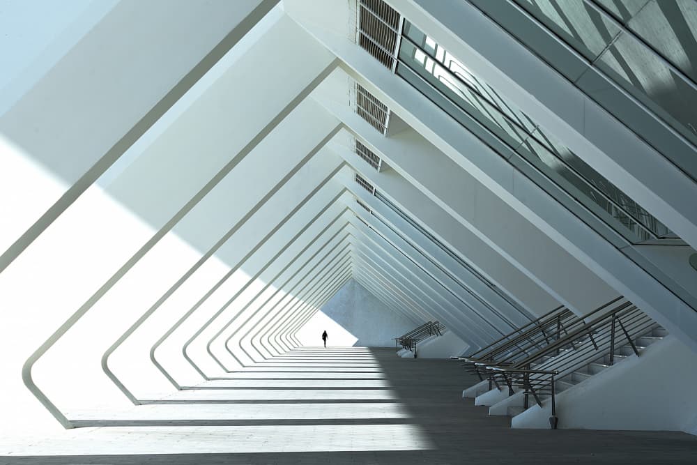 Geometric Light Path by Rafael L. Bardají — canvas wall art