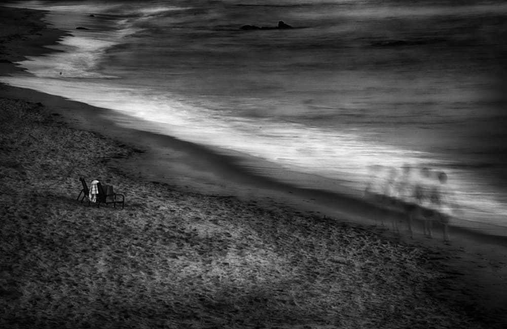 Lonely Chairs Spectral Walk by Roxana Labagnara — canvas wall art