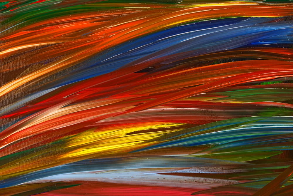 Vibrant Paint Flow by engin akyurt — canvas wall art