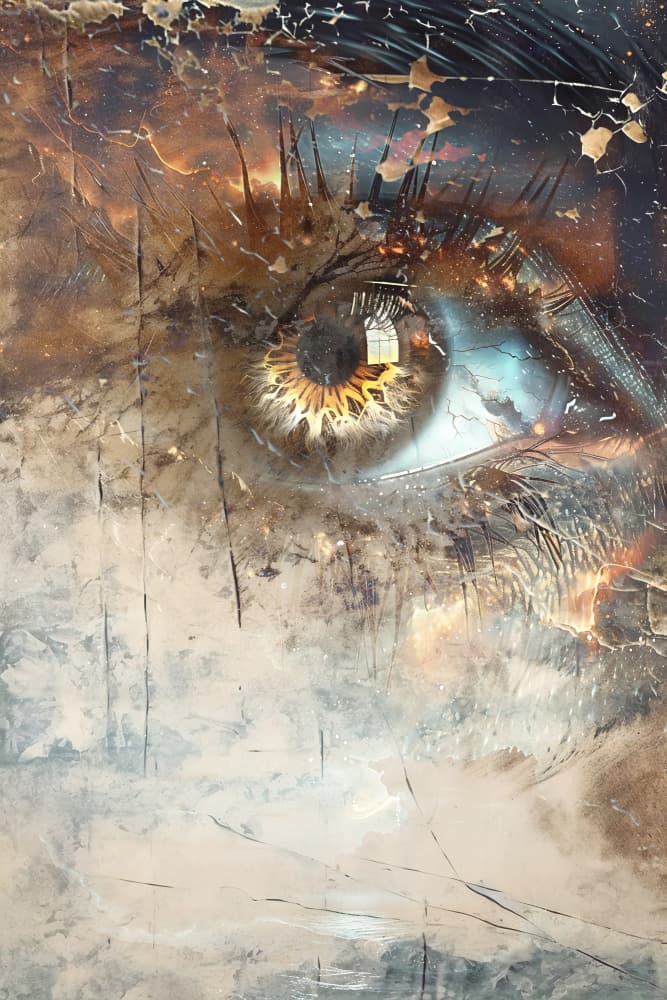 Mystic Golden Eye by Rafal Kulik — canvas wall art