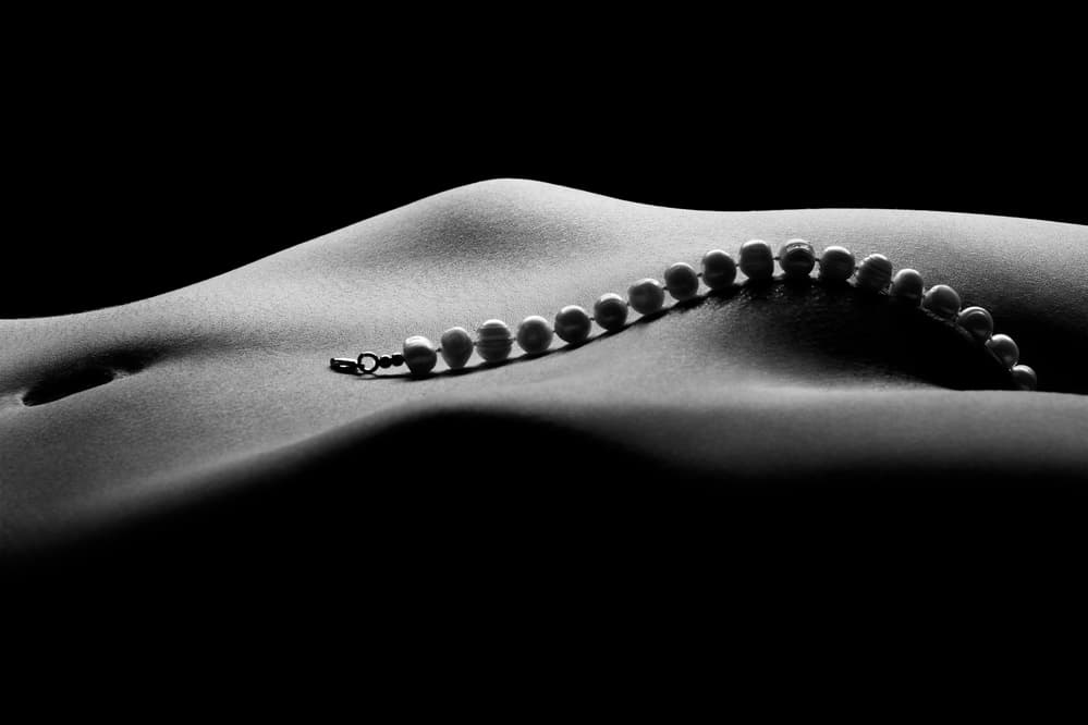 Elegant Pearl Curves by Jackson Carvalho — canvas wall art