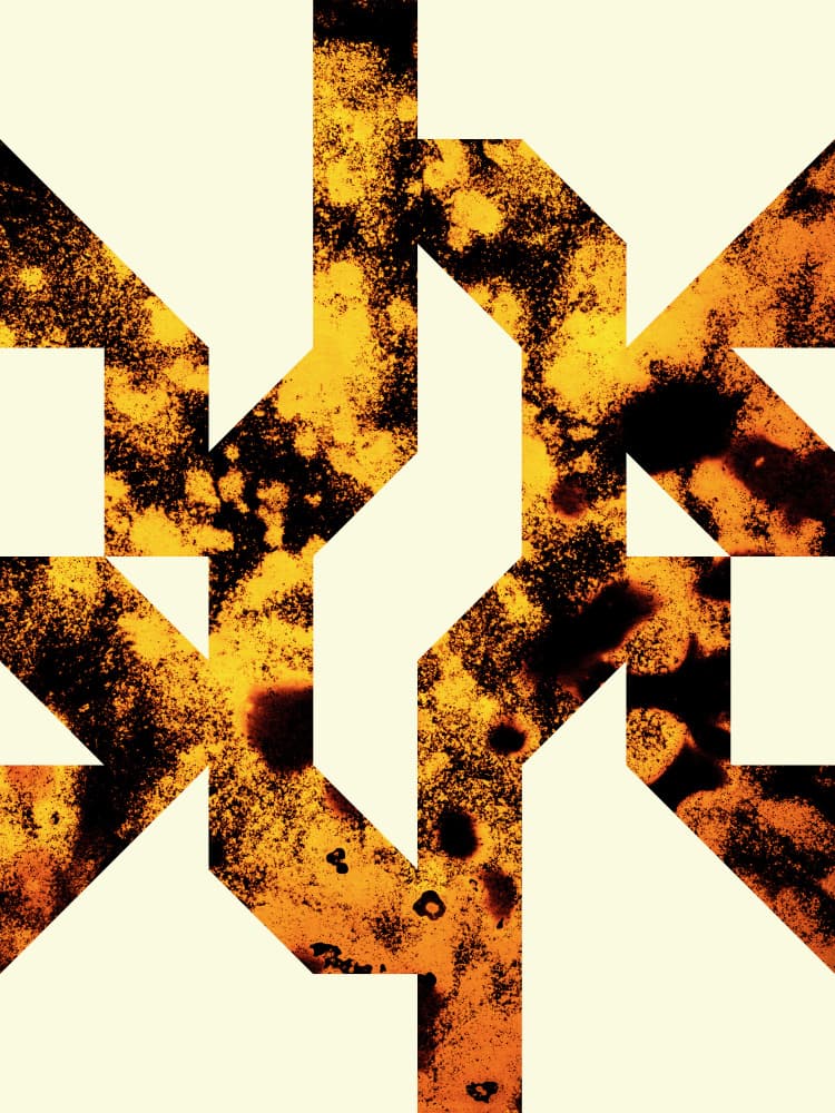 Golden Grunge Pattern by Petr Strnad — canvas wall art