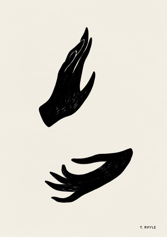 Reaching And Receiving by Tara Royle — canvas wall art