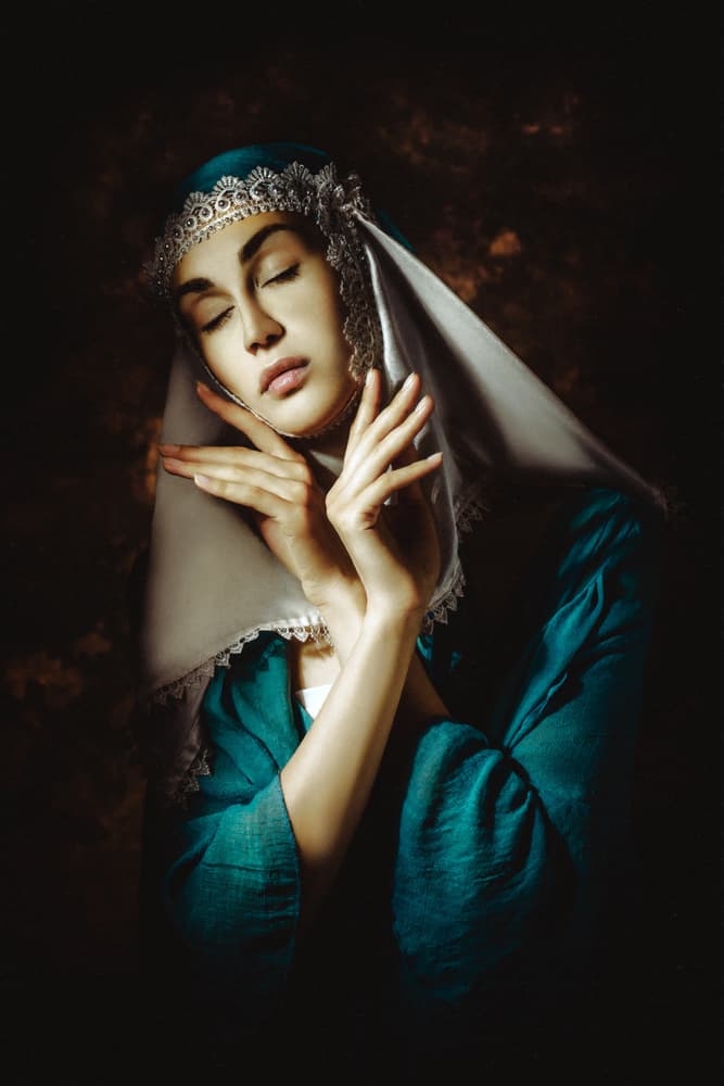 Serene Woman Portrait by Ruslan Bolgov — canvas wall art