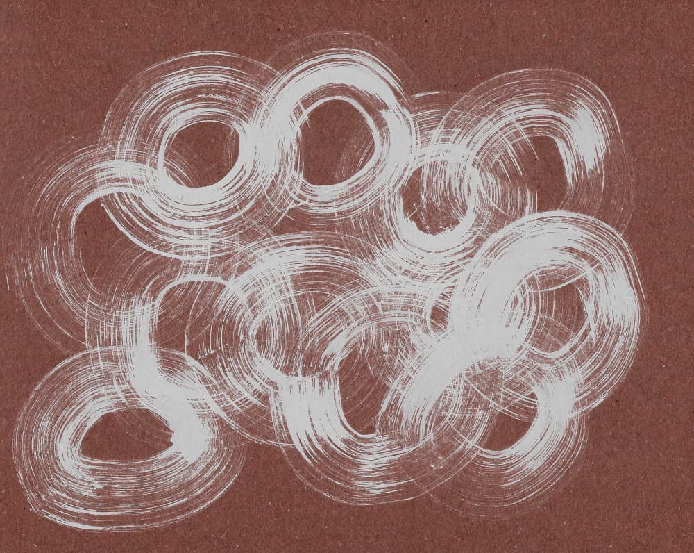 Flowing Abstract Rings by Santhosh ch — canvas wall art