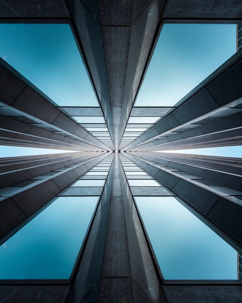 Modern Building Geometry by David Chiodo — canvas wall art