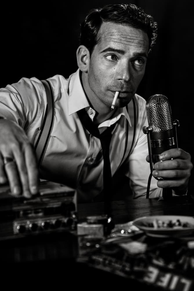 Smoking Radio Host by Peter Müller Photography — canvas wall art