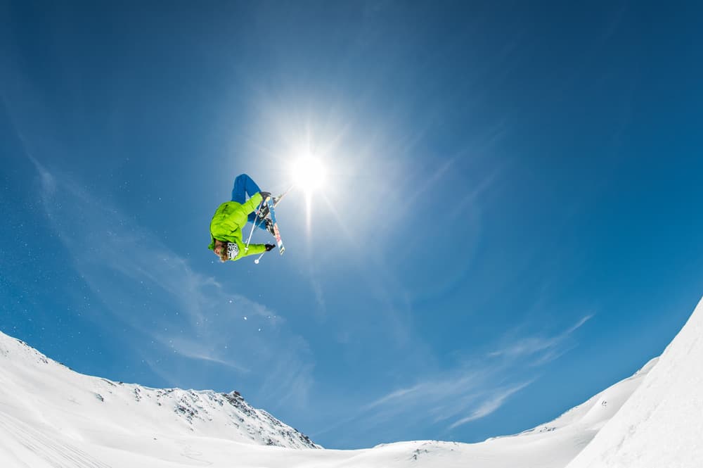 Sunny Winter Backflip by Eric Verbiest — canvas wall art
