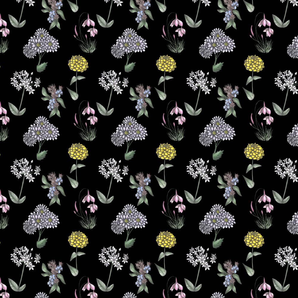 Colorful Floral Pattern by Cecilia Battaini — canvas wall art