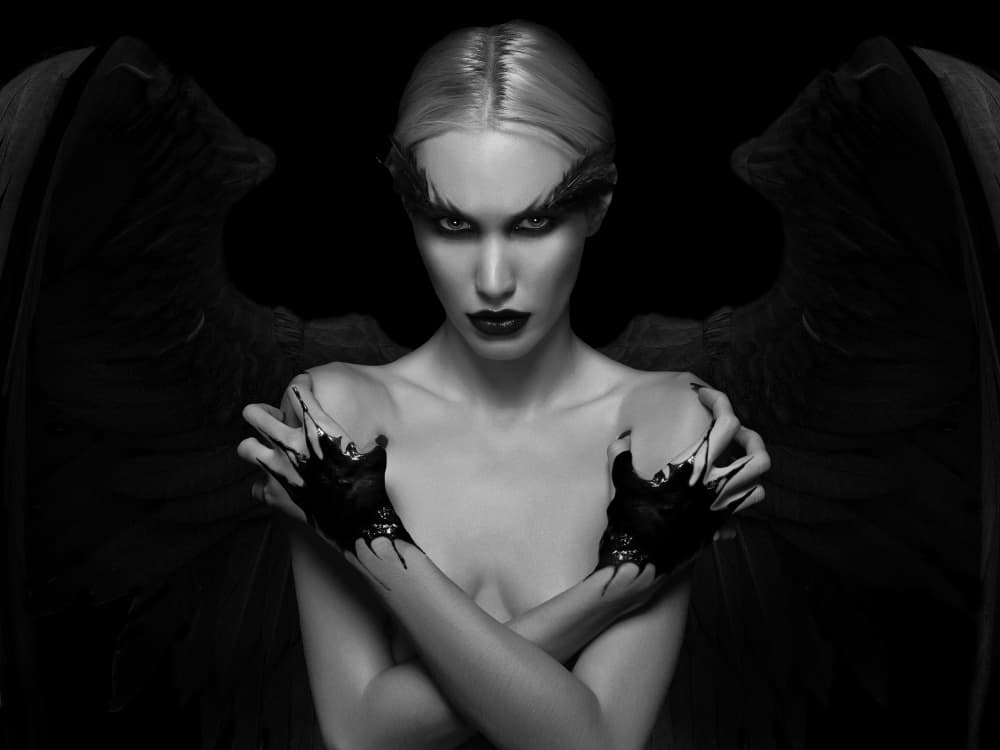 Gothic Angel Gaze by David Drake — canvas wall art