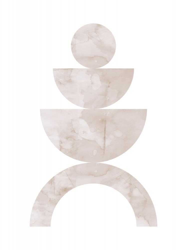 Soft Geometric Stack by Vitor Costa — canvas wall art