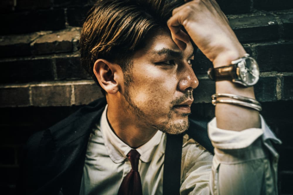 Pensive Urban Gentleman by Kurosaki Sangan — canvas wall art