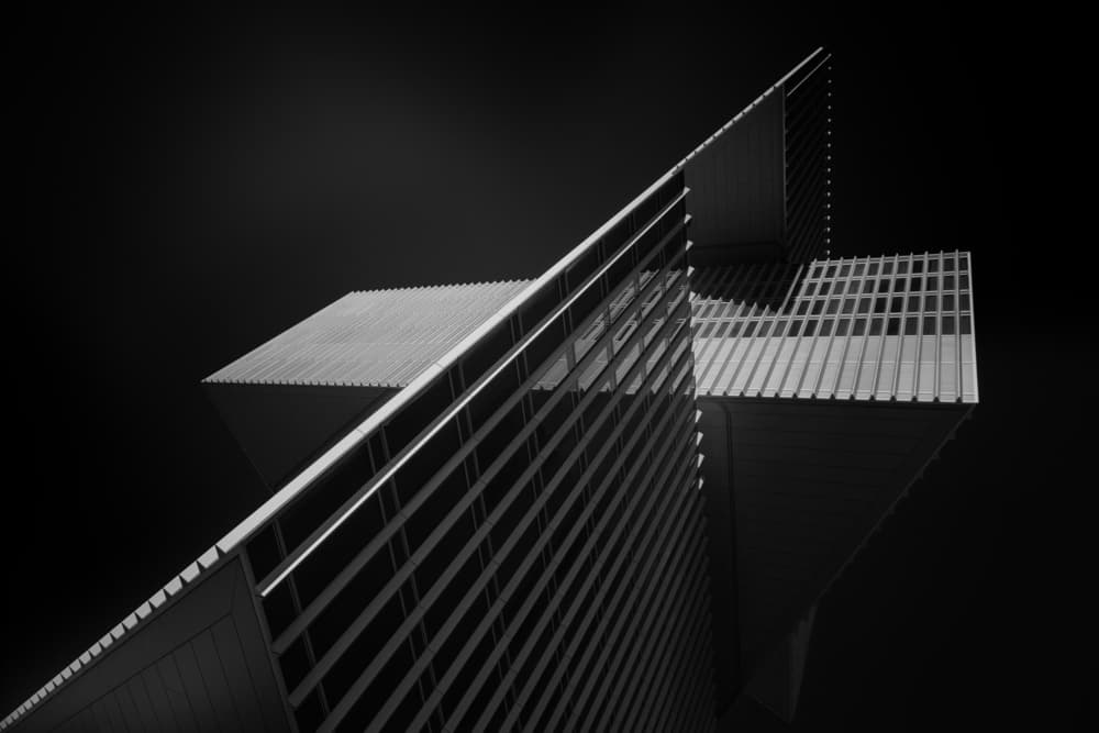 Modern Building Geometry by Jeroen van de Wiel — canvas wall art