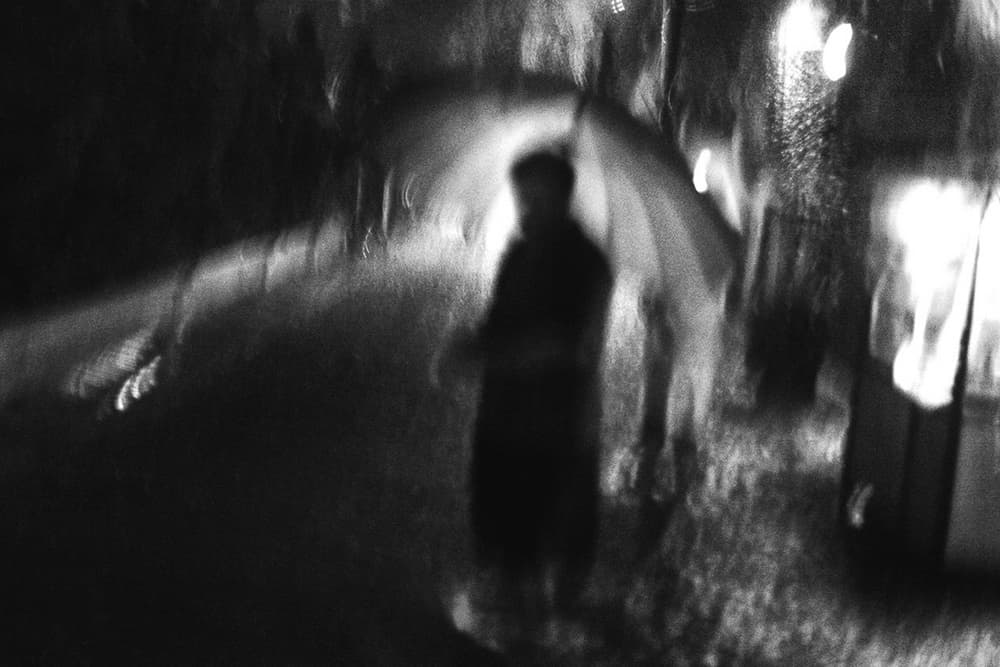 Rainy Night Umbrella by Hari Sulistiawan — canvas wall art