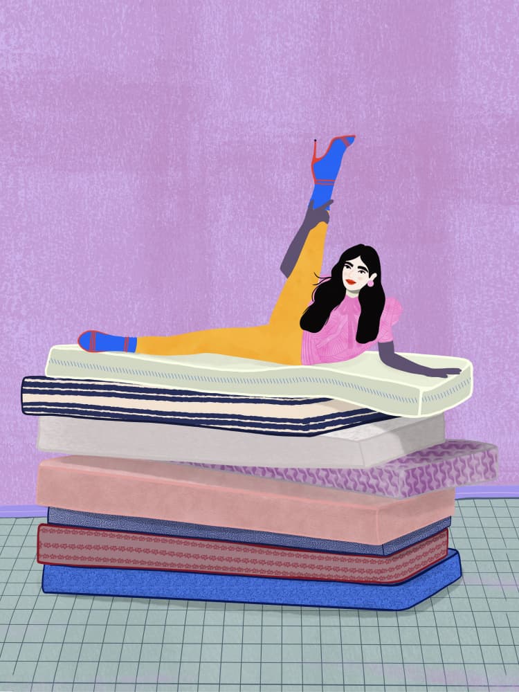 Raise your leg up to your head by Jota de jai — canvas wall art