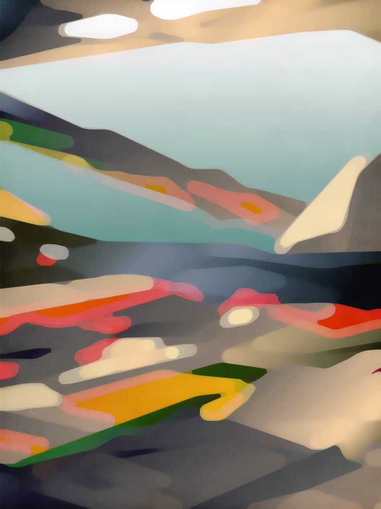 Fluid Abstract Landscape by Angelo Cerantola — canvas wall art