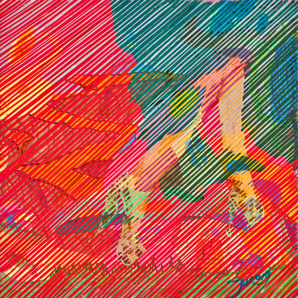 Vibrant Abstract Motion by Jukyong Park — canvas wall art