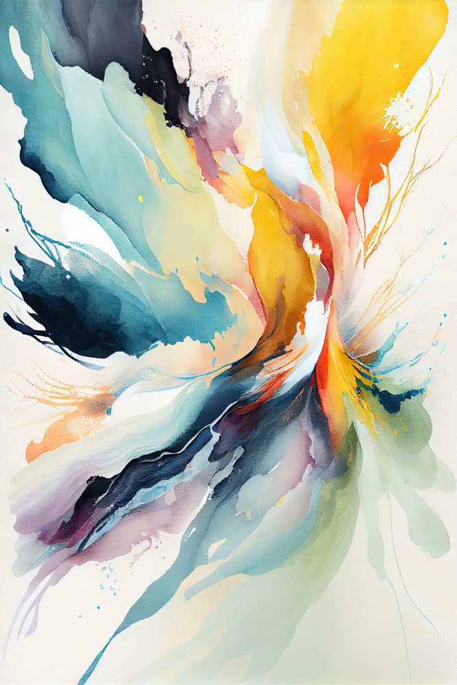 Vibrant Abstract Flow by Mauro — canvas wall art