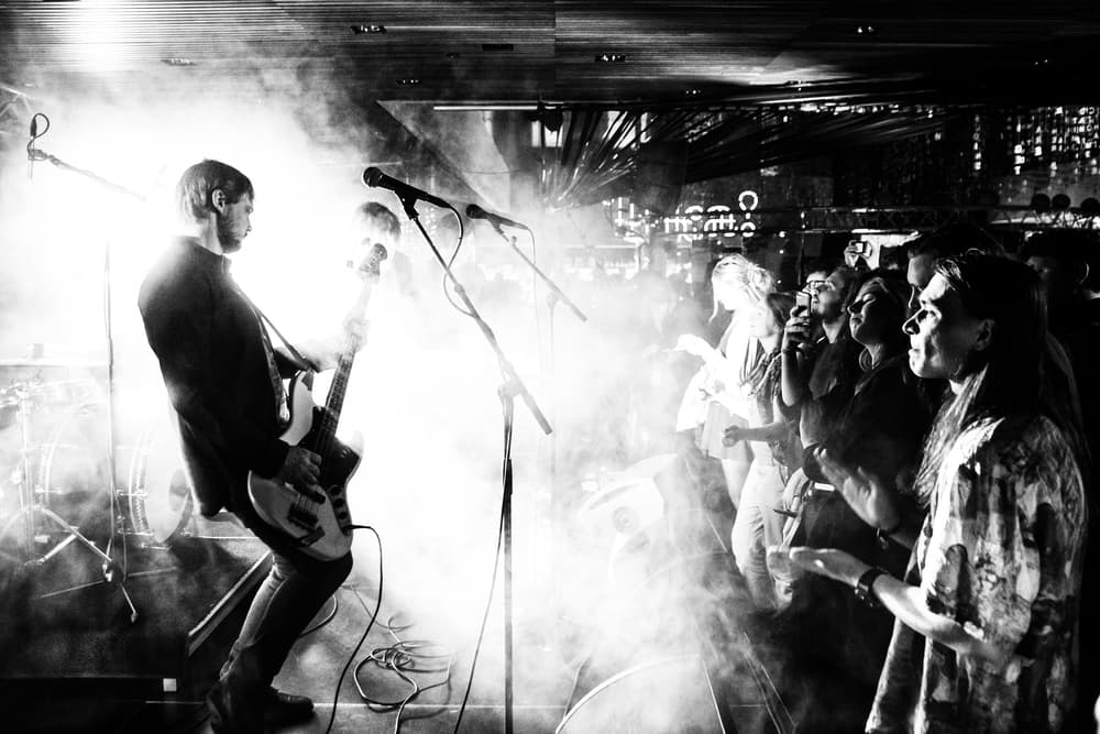 Musician In Spotlight by Anders Samuelsson — canvas wall art