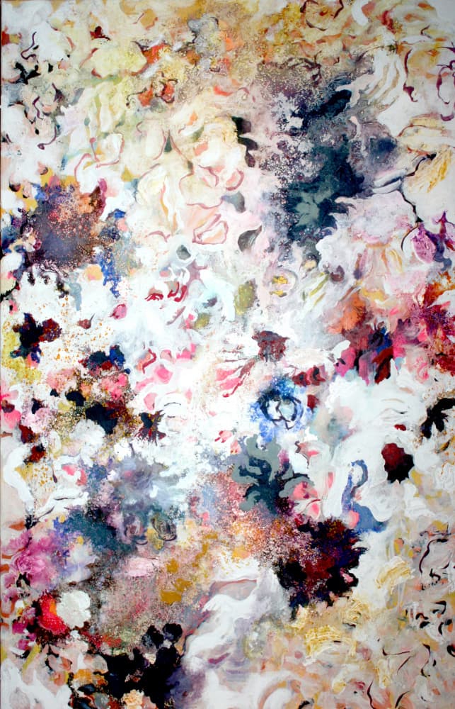 Dreamy Floral Abstract by Marina Nelson — canvas wall art