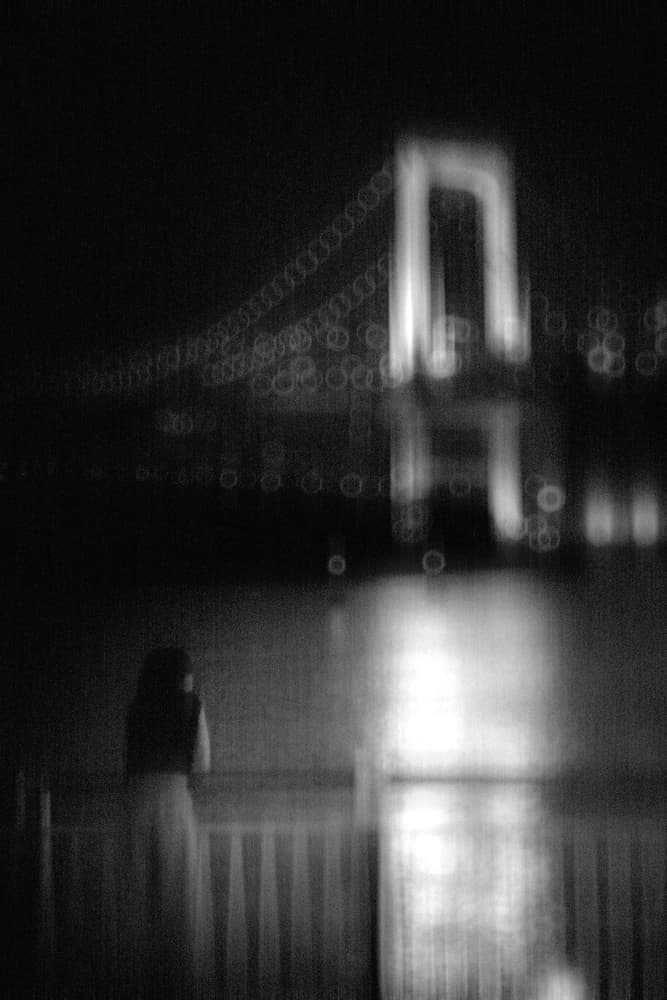 Dreamy Night Bridge by Teruhiko Tsuchida — canvas wall art