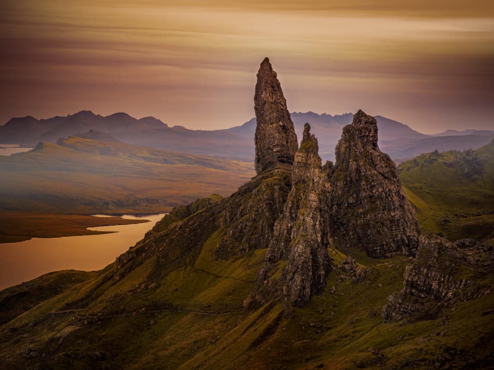Dramatic Highland Peaks by Hardik Pandya — canvas wall art