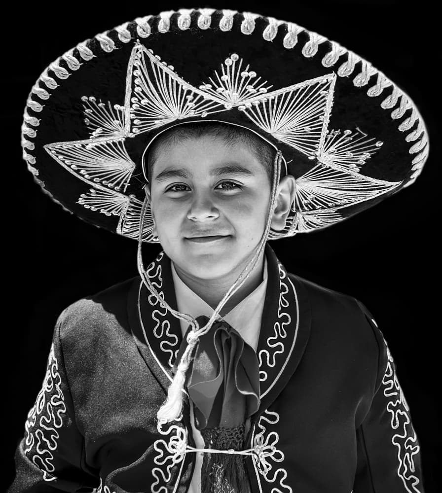Smiling Charro Boy by Leah Guo — canvas wall art