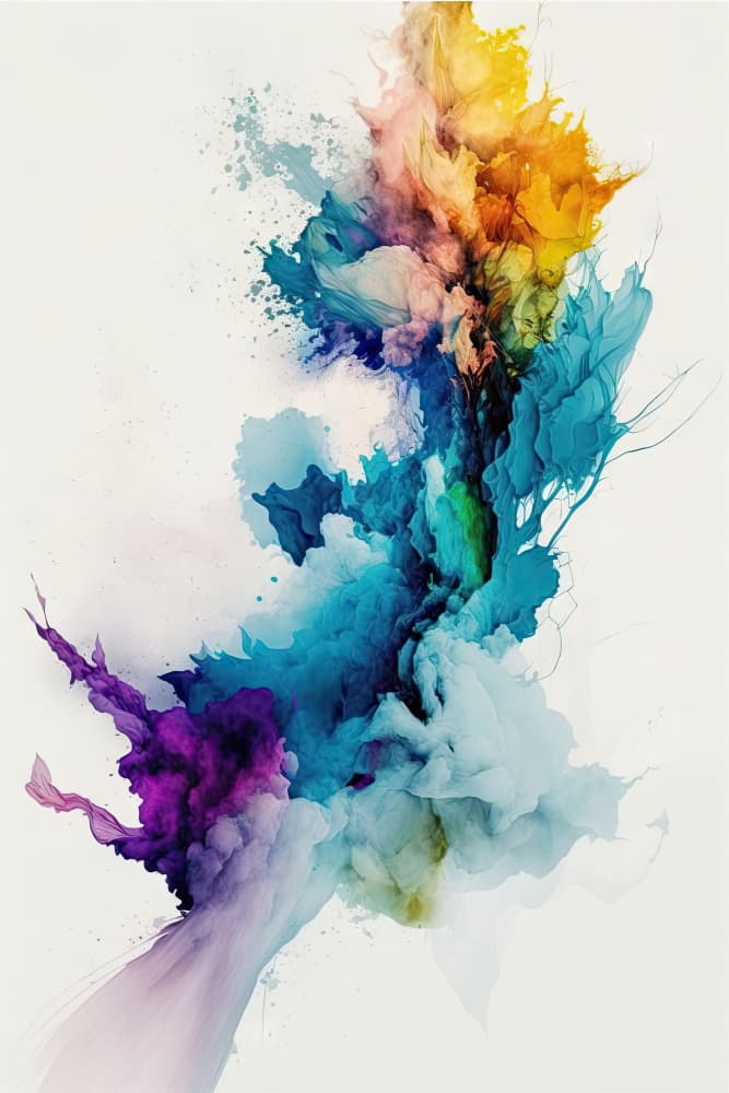 Vibrant Color Explosion by Mauro — canvas wall art