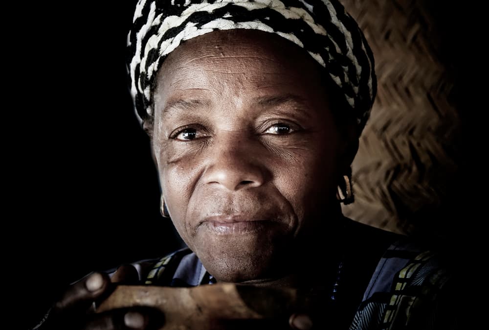 Serene Woman with Bowl by Elena Molina — canvas wall art