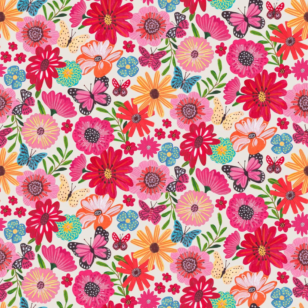 Bright floral by Caroline Bonne Müller — canvas wall art