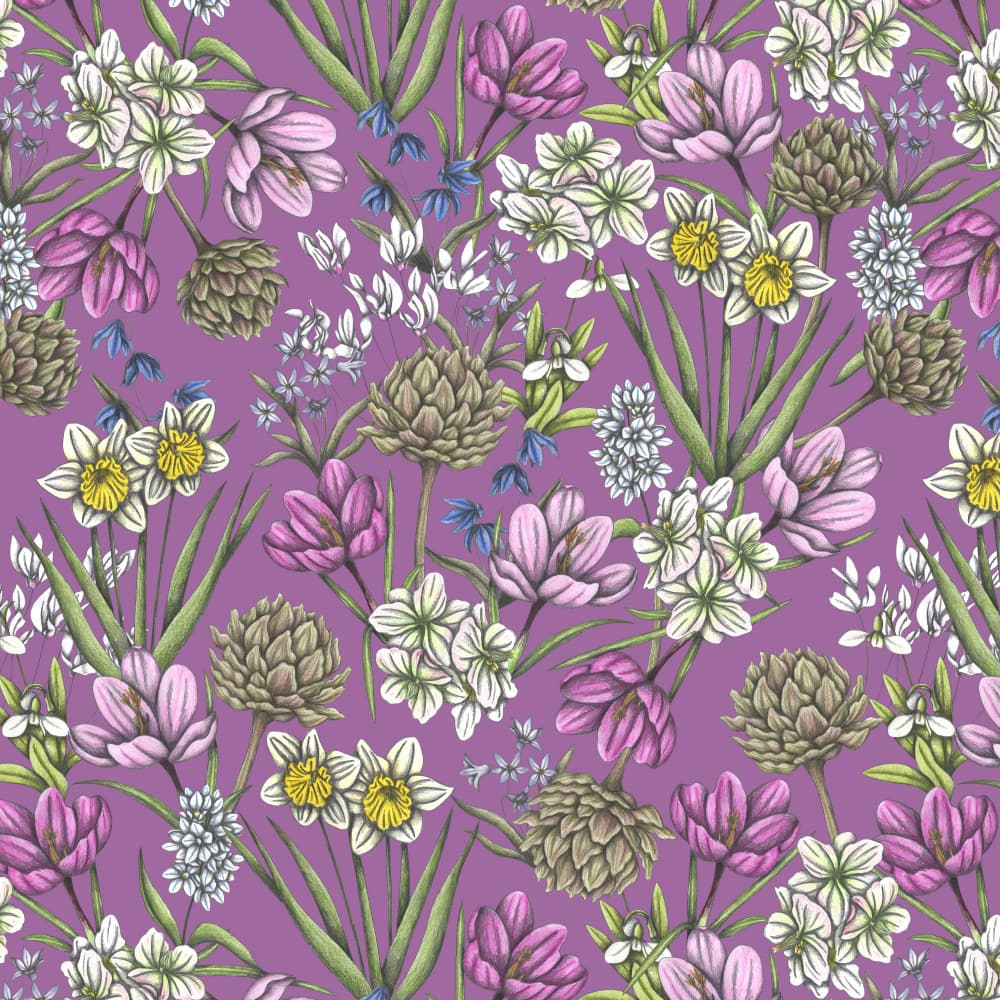 Vibrant Spring Botanicals by Cecilia Battaini — canvas wall art
