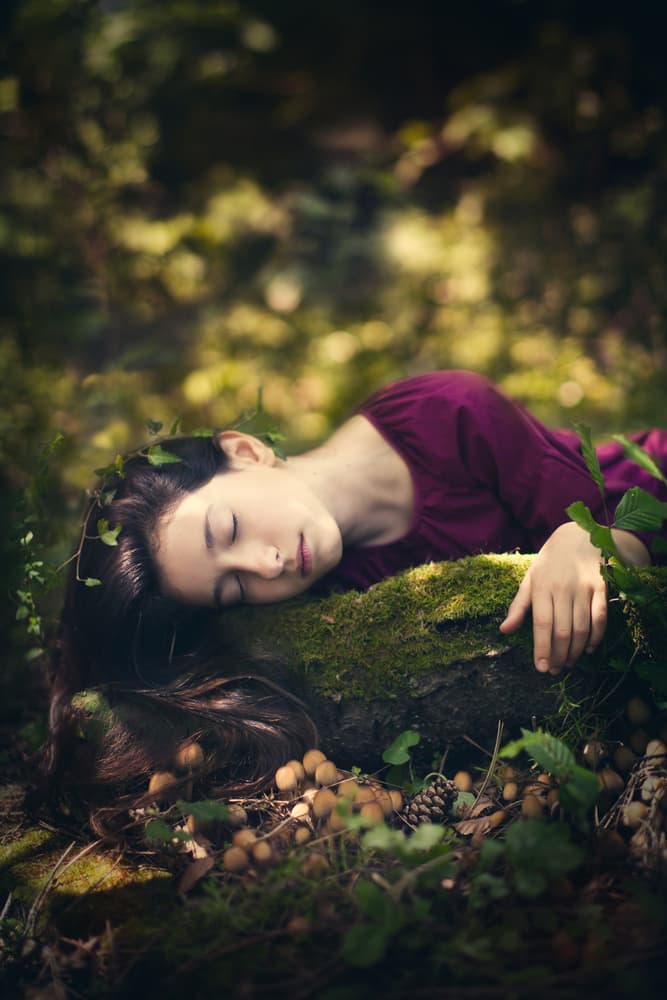 Sleeping Forest Girl by Svetlana Bekyarova — canvas wall art