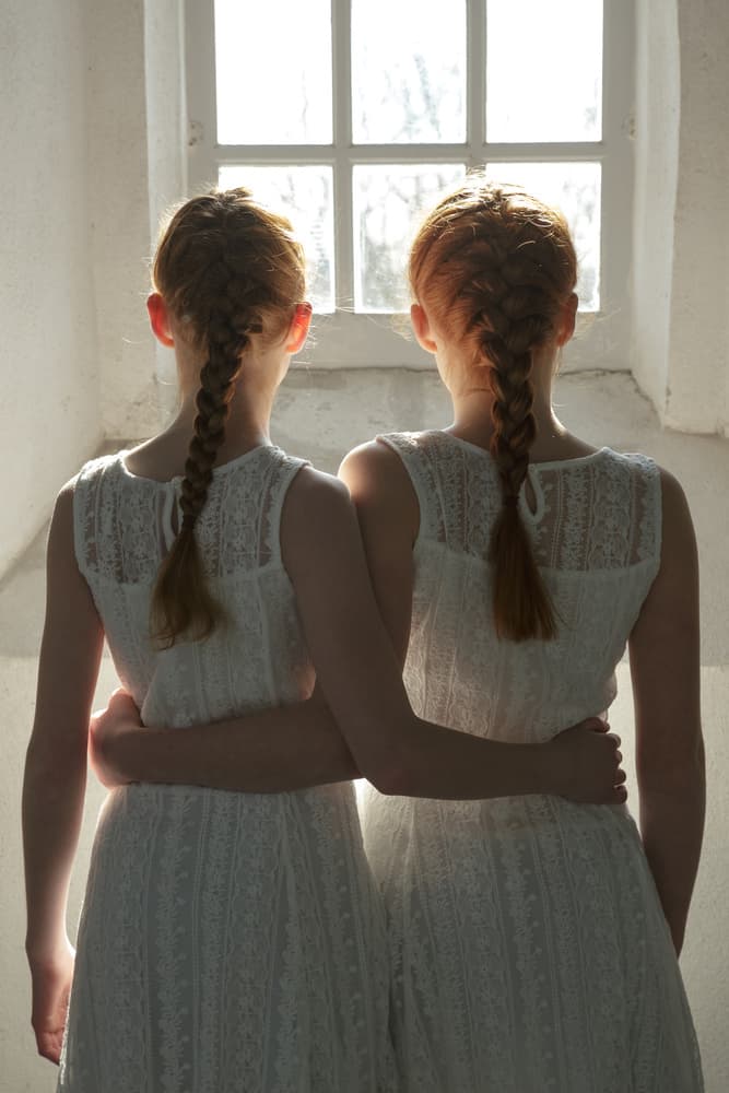 Window Light Sisters by Carine Belzon — canvas wall art