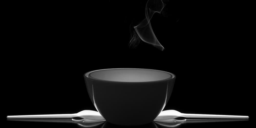 Steaming Hot Bowl by Thierry Lagandré (Transgressed Light) — canvas wall art