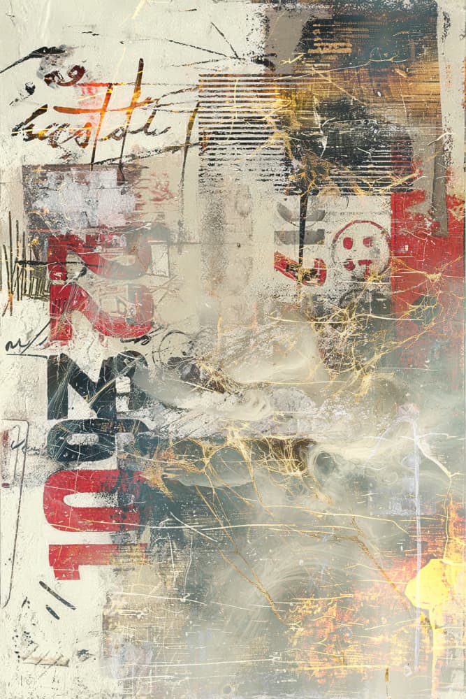 Abstract Urban Collage by Rafal Kulik — canvas wall art