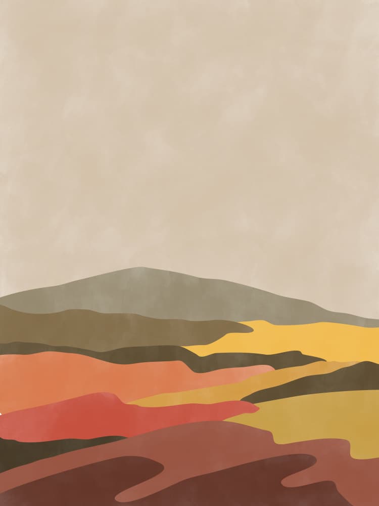 Warm Desert Landscape by Elena Ristova — canvas wall art