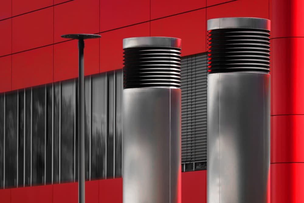 Modern Red Contrast by Hans-Wolfgang Hawerkamp — canvas wall art