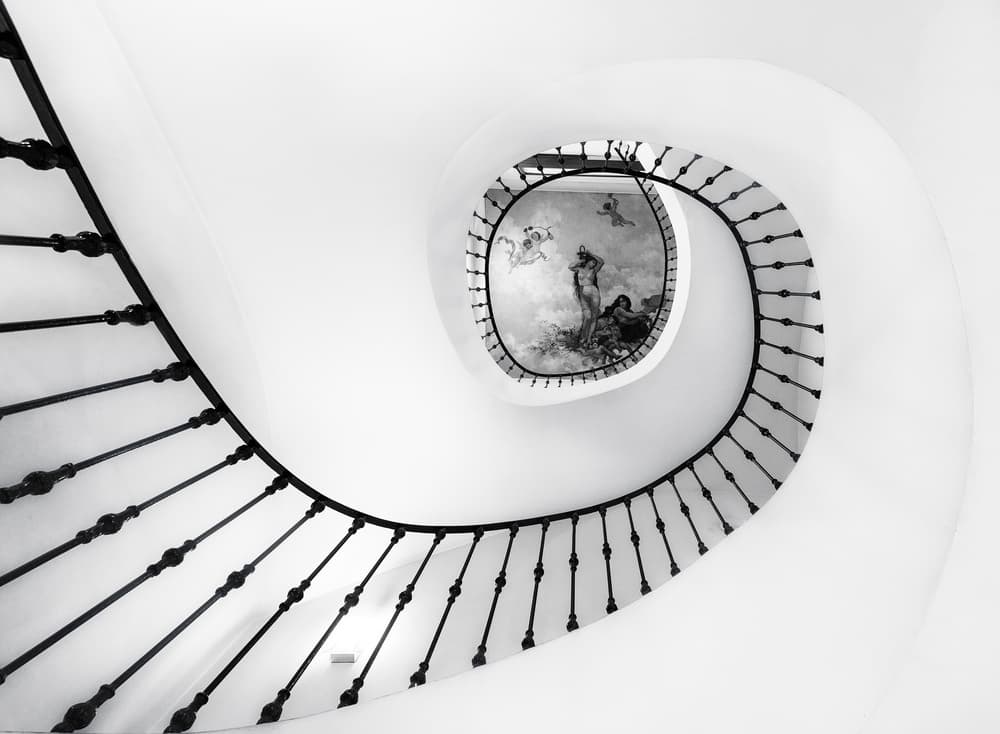 Spiral Staircase Painting by Jose Antonio Triviño Sanchez — canvas wall art