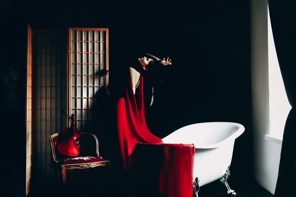 Melody In Red by Ruslan Bolgov — canvas wall art
