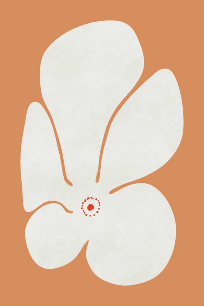 Organic Orange Bloom by amini54 — canvas wall art