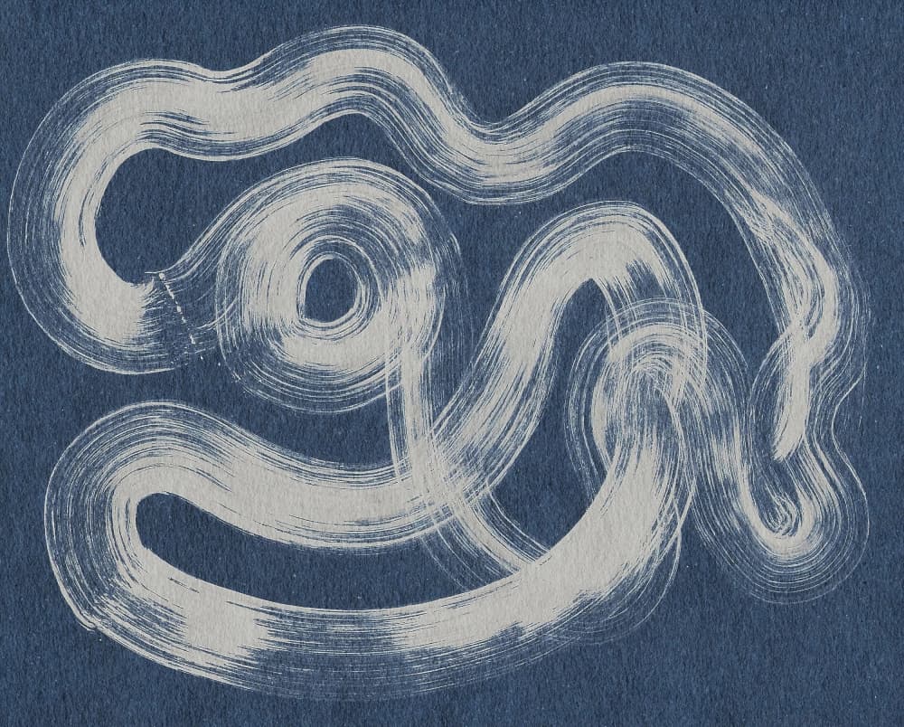 Blue Abstract Flow by Santhosh ch — canvas wall art