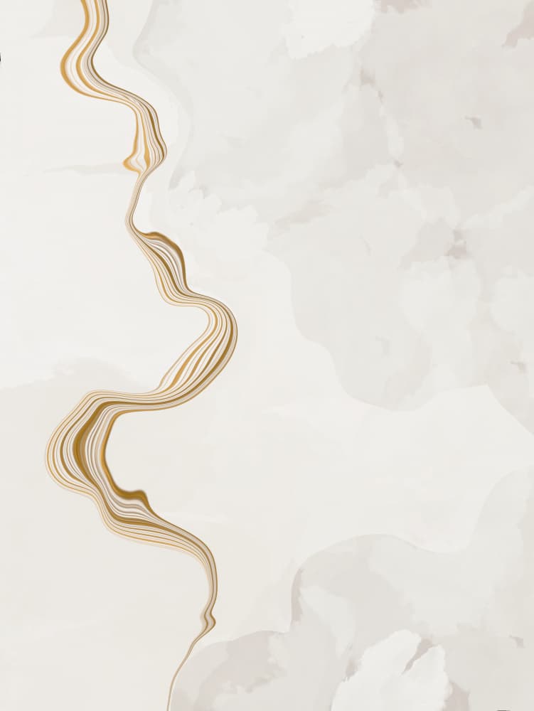 Golden Marble Flow by Sannel Larson — canvas wall art