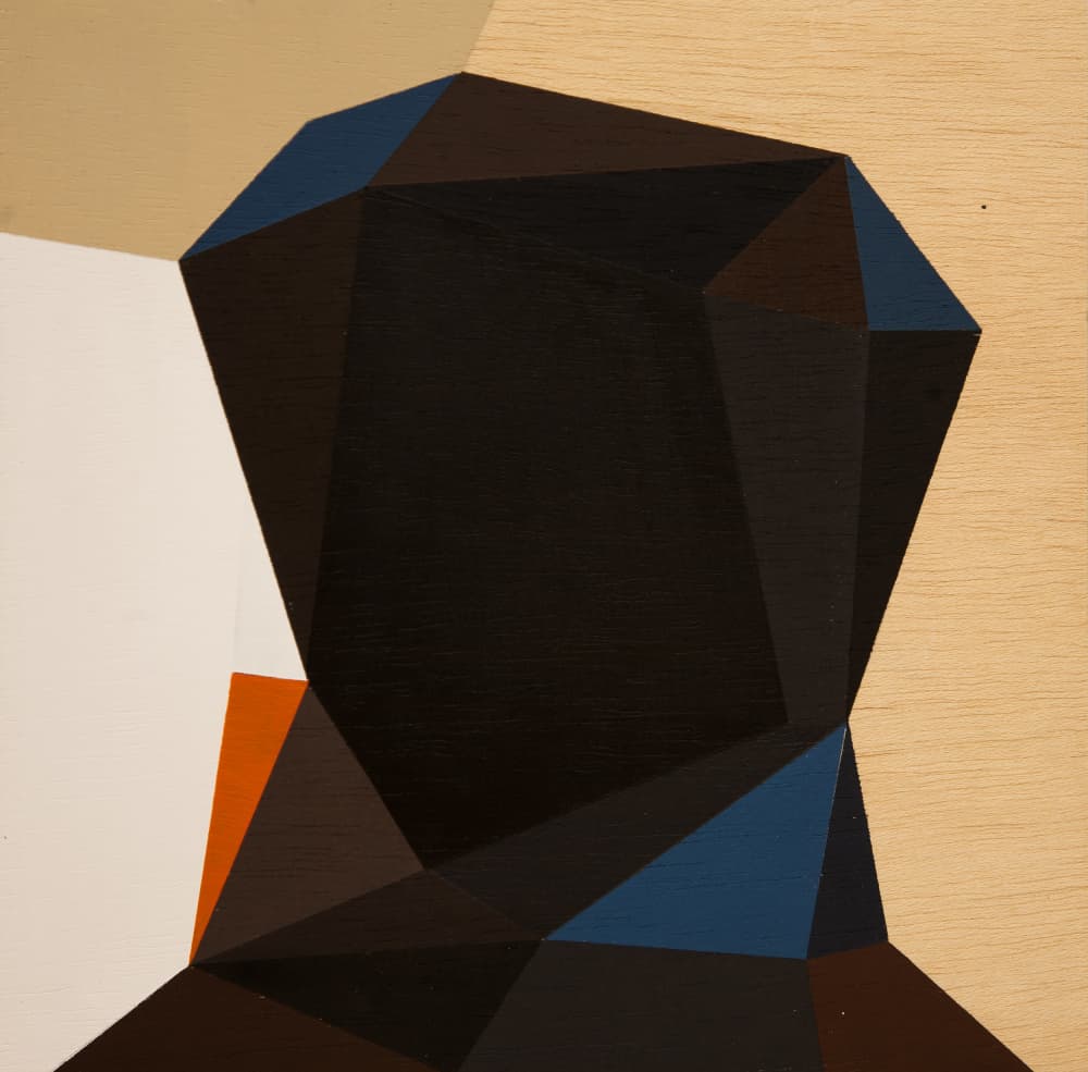 Faceted Abstract Portrait by Ildefonso Martín — canvas wall art