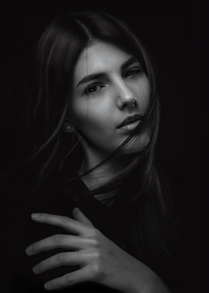 Dramatic Portrait by Robert Girmencea — canvas wall art