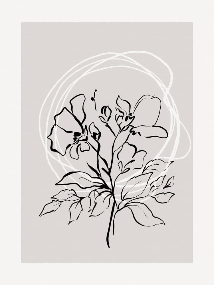 Floral Whirl by Treechild — canvas wall art
