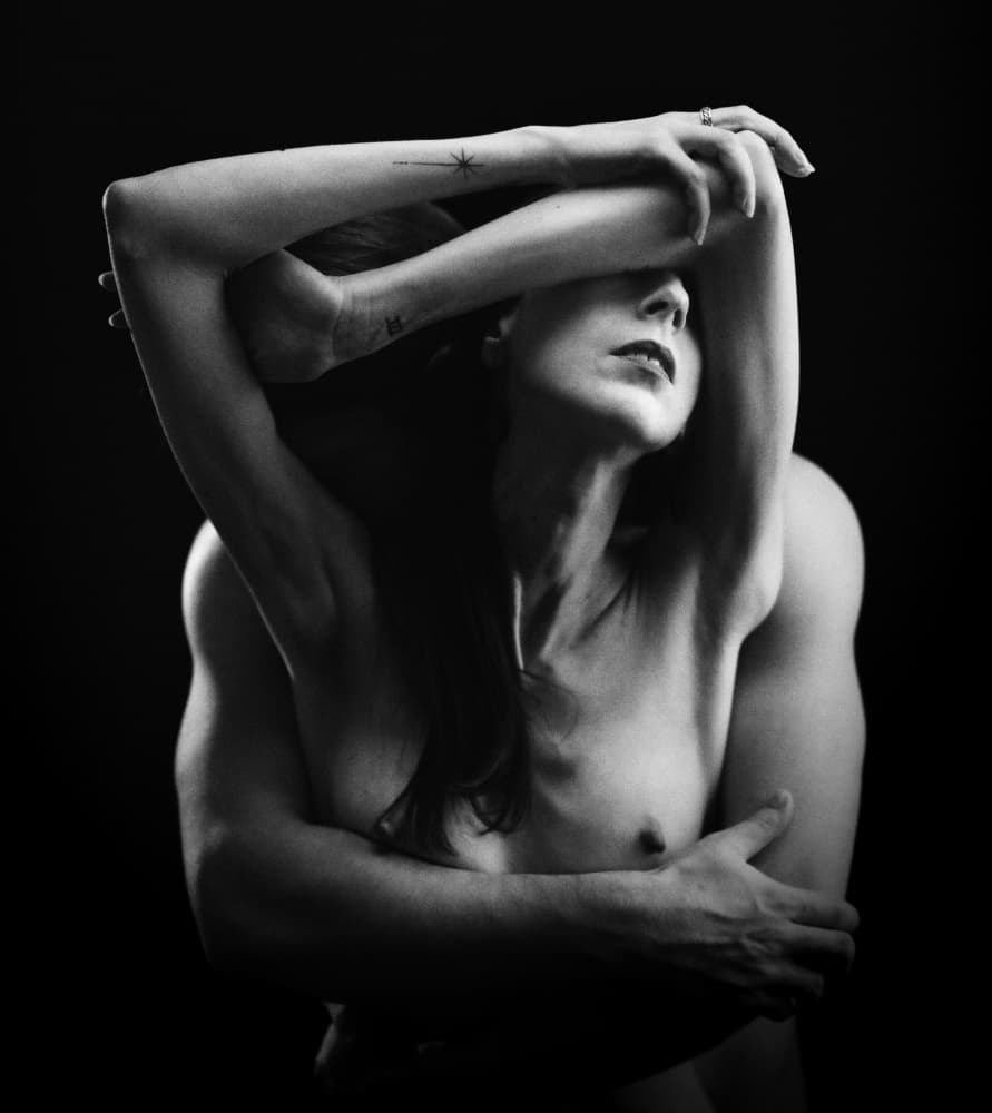 Sensual Couple Embrace by Franky De Meyer — canvas wall art