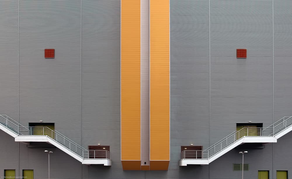 Modern Geometric Symmetry by Tomasz Buczkowski ( Tomush ) — canvas wall art