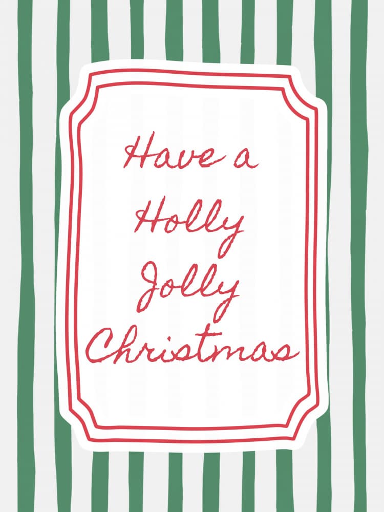Have A Holly Jolly Christmas by Jolly and Dash — canvas wall art